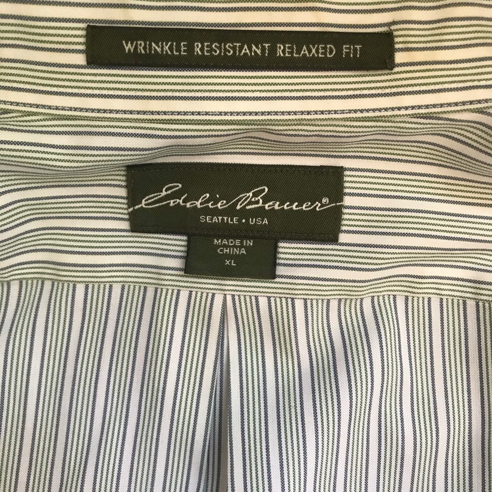 Eddie Bauer LS button down shirt - size XL